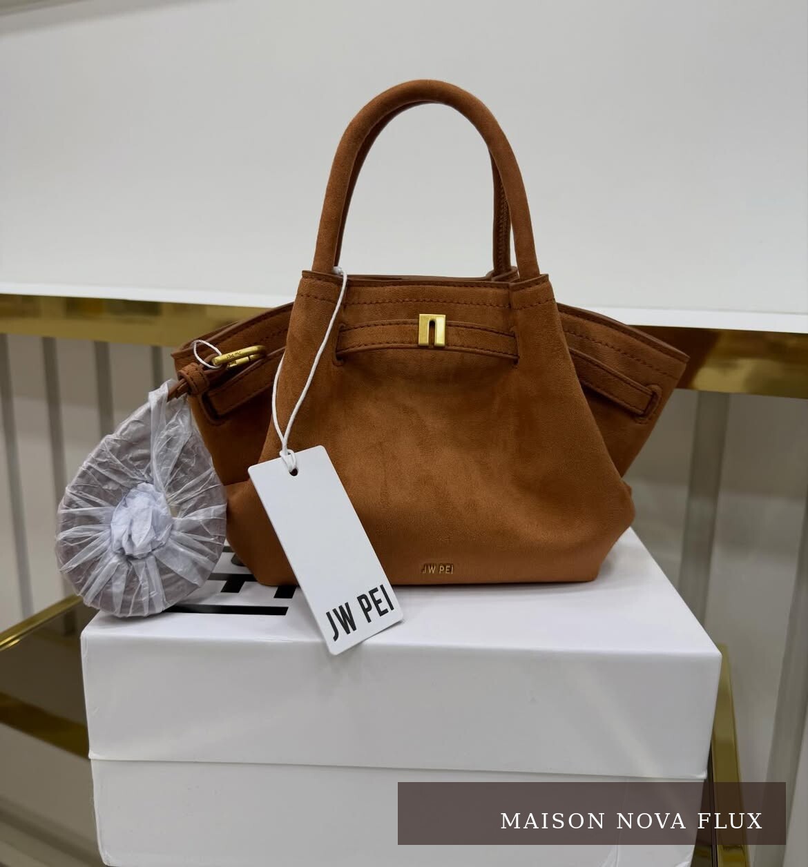 Caramel Suede Tote