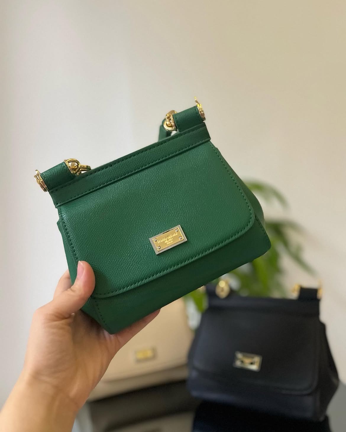 Dolce & Gabbana Green Mini Flap Bag