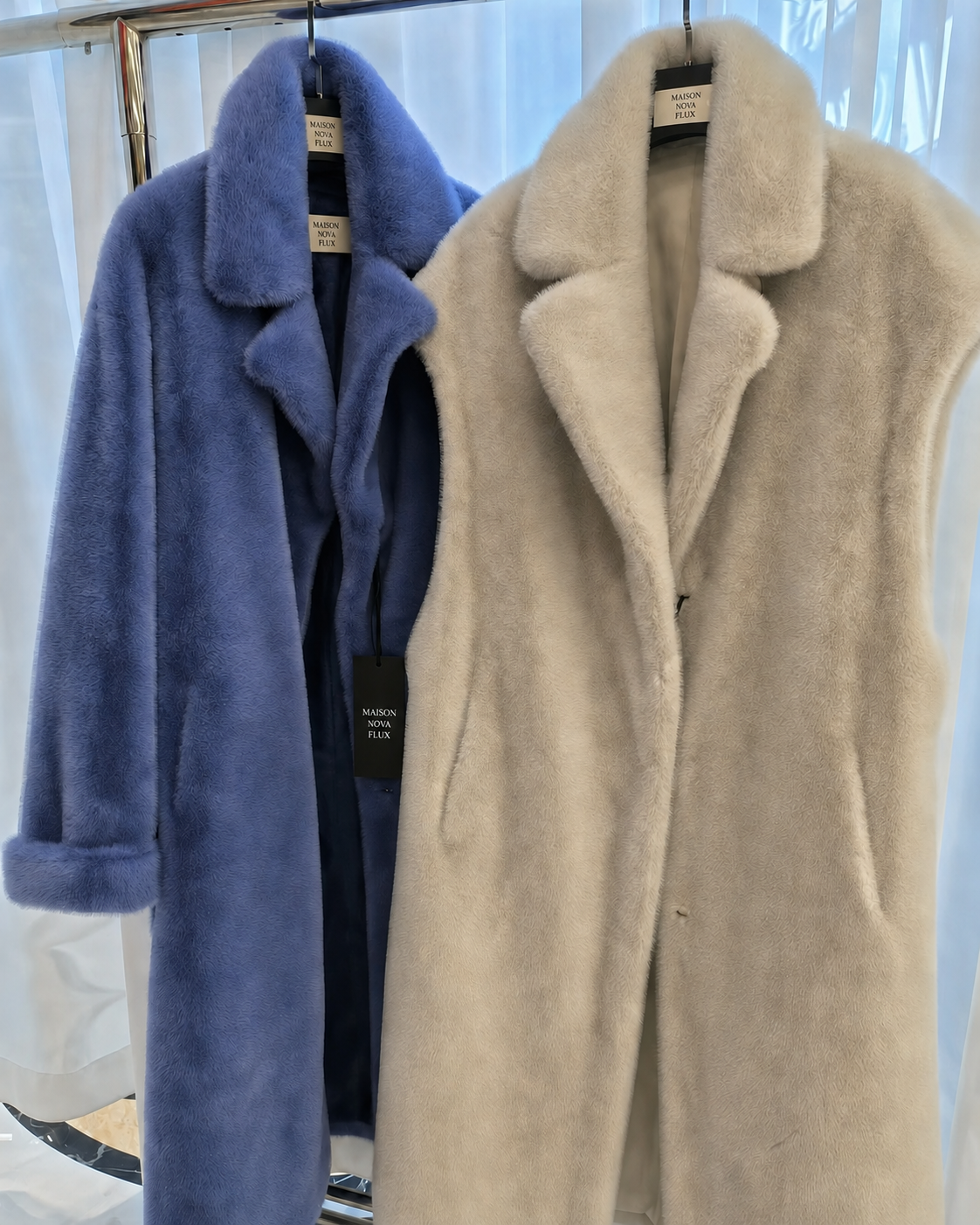 Duo Plush Longline Coats