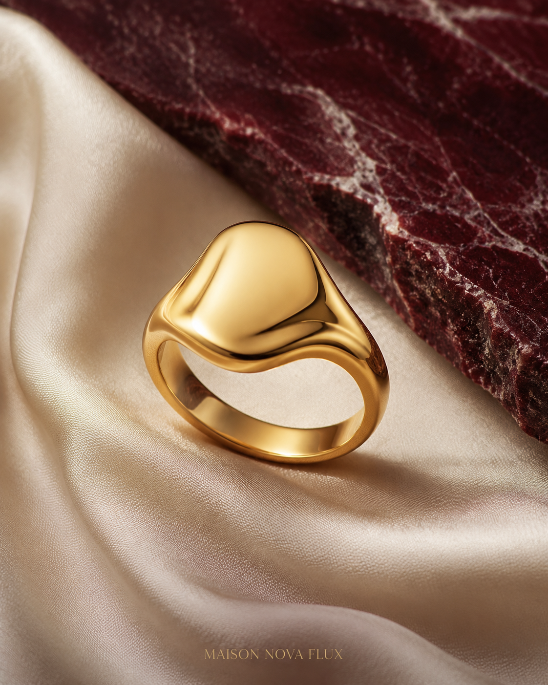 Celeste Gold Signet Ring