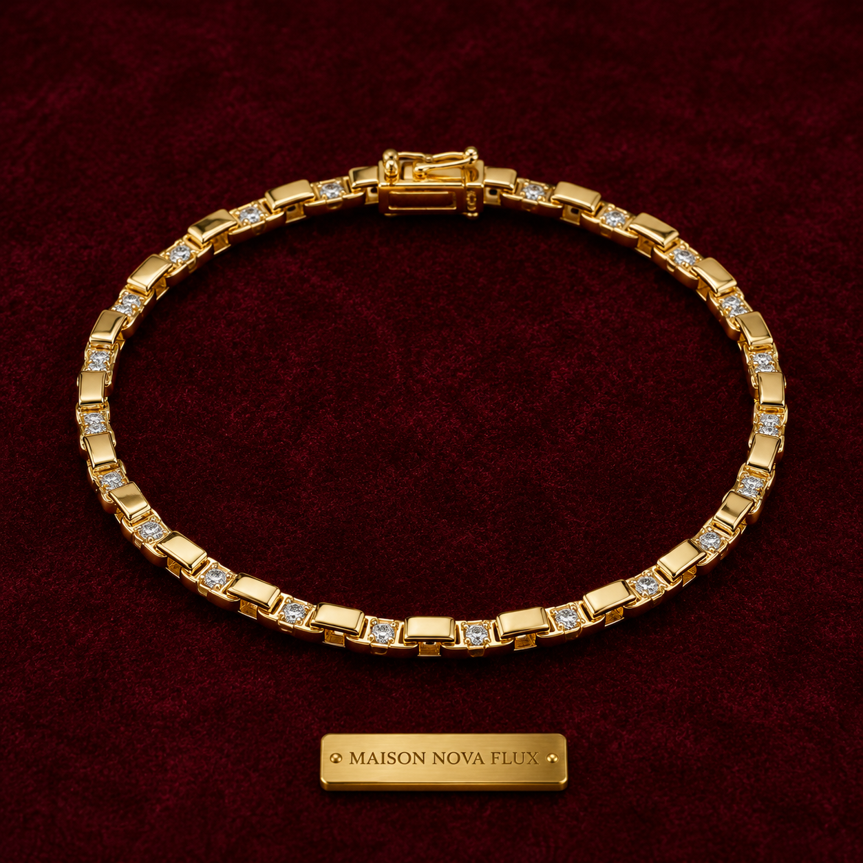 Élysée Gold Tennis Bracelet