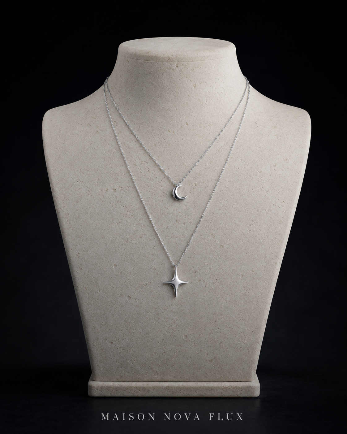 Étoile Layered Silver Necklace
