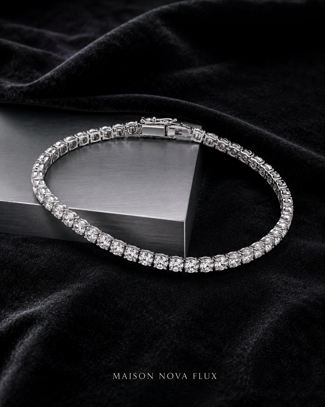Nocturne Silver Tennis Bracelet