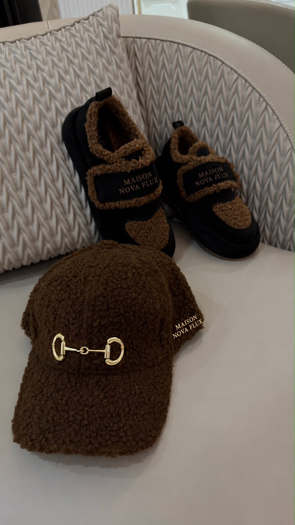 Teddy Shoes & Cap — Maison Nova Flux Visual